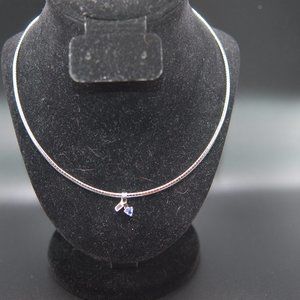 Tanzanite Sterling Silver Necklace